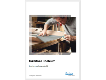 брошюра коллекция для мебели Furniture linoleum