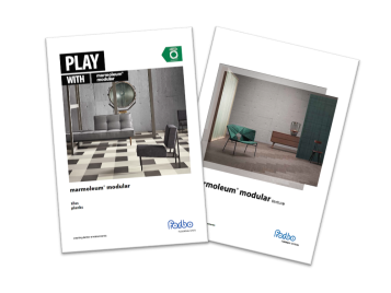Marmoleum modular brochure cover