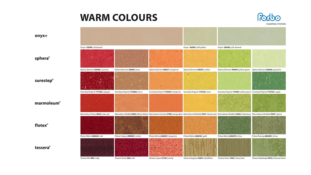 Warm Colours Mood Board 2