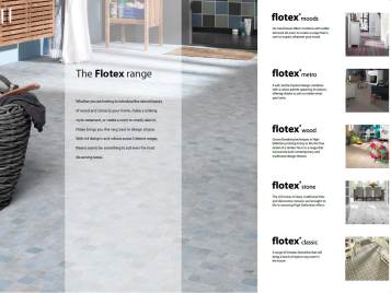 You can download the Flotex brochure and cleaning and maintenance guides using the links opposite